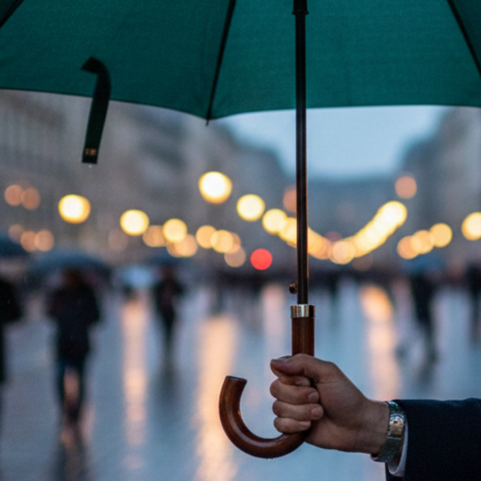 A Luxury Umbrella Signals Quiet Refinement And Discerning Taste