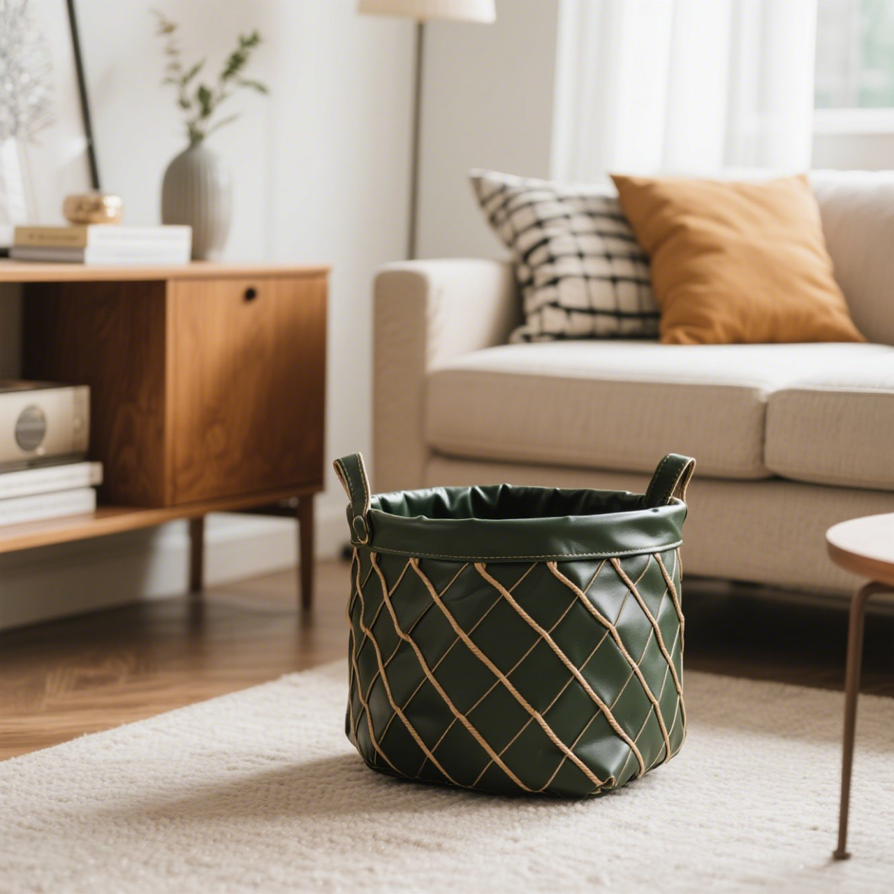 Storage That Speaks Style: Best Places to Use Decorative Eco-Leather Baskets