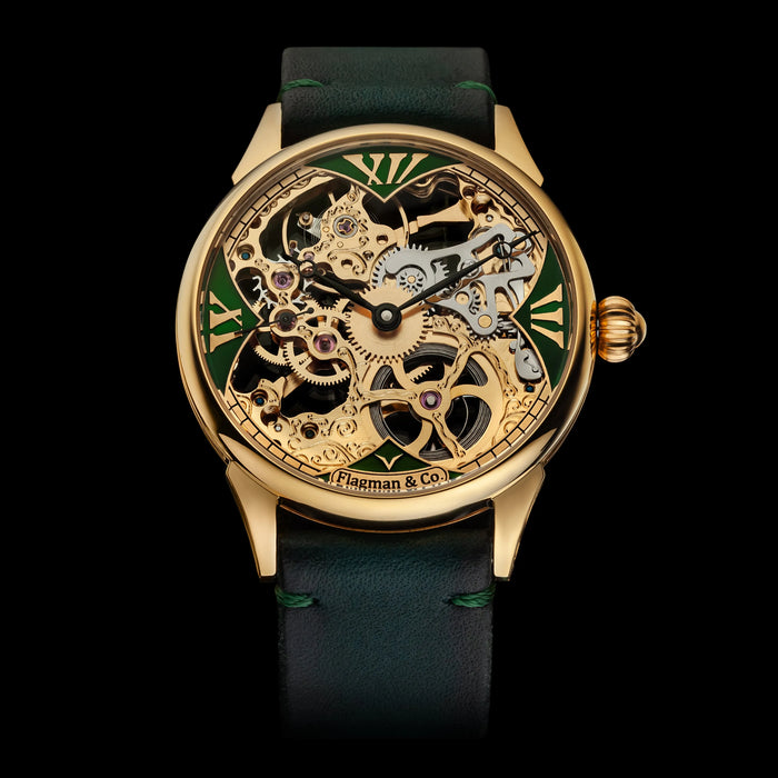 Handmade Skeleton Watch – Elegant Groomsmen Timepiece