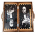 Wooden Backgammon Set, Customized Backgammon With Don Corleone