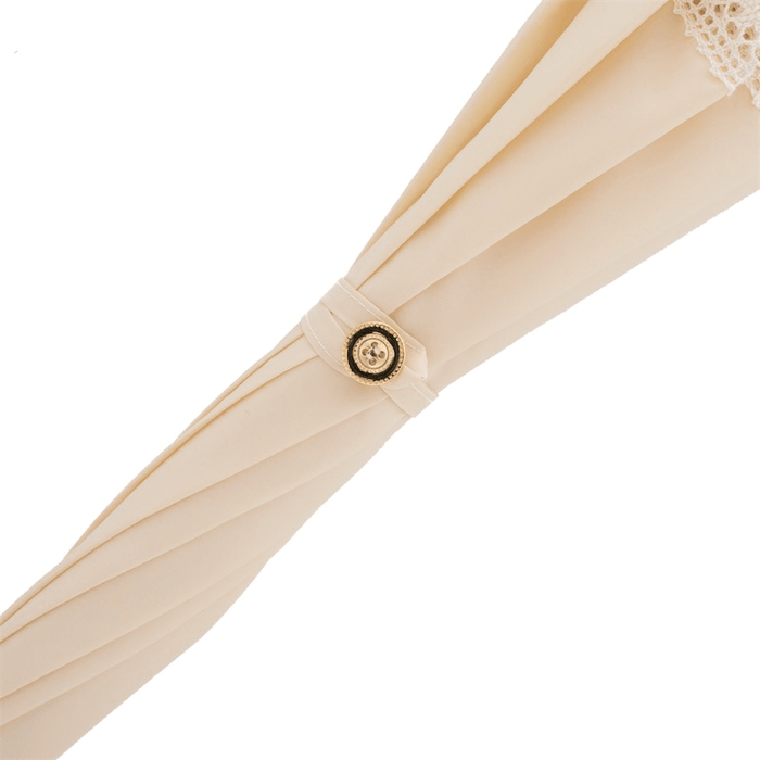 Lace Wooden Handle Exclusive Wedding Parasol for Her - Artynov | Unique Handmade Accessories