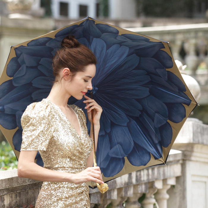 Blue Dahlia Fashion Umbrella for Women