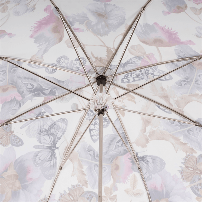 Retro Butterflies Rainproof Fashionable Manual Parasol