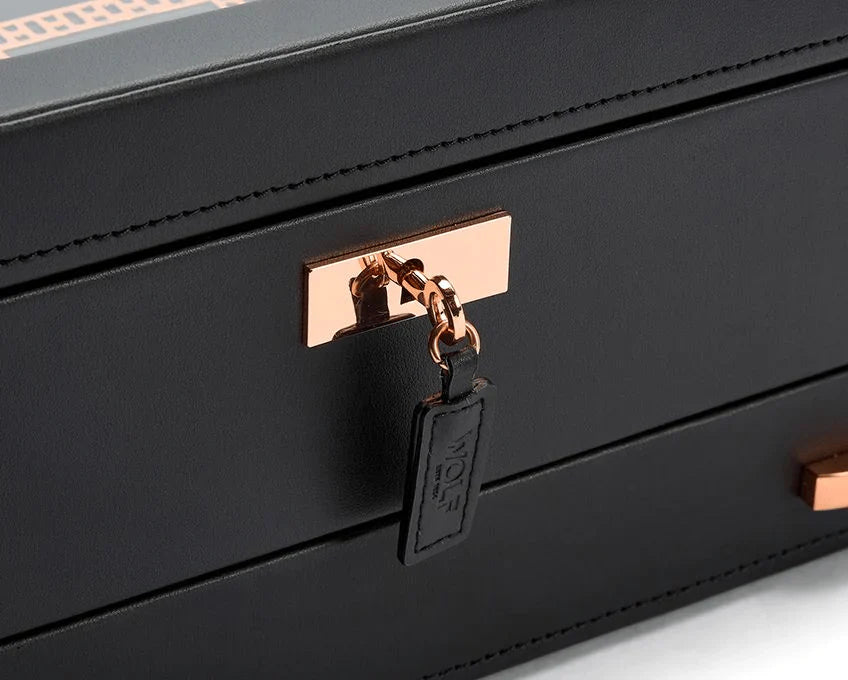 Wolf Axis 10 Piece Copper Watch Box With Drawer 488216