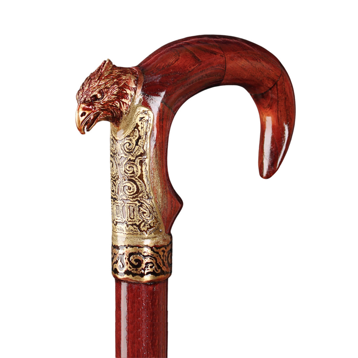 Handmade Red Tree Antique Eagle Walking Stick - Bespoke Stick