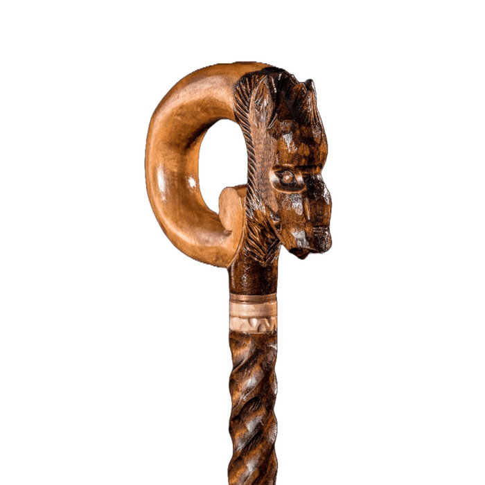 Antique boar walking cane