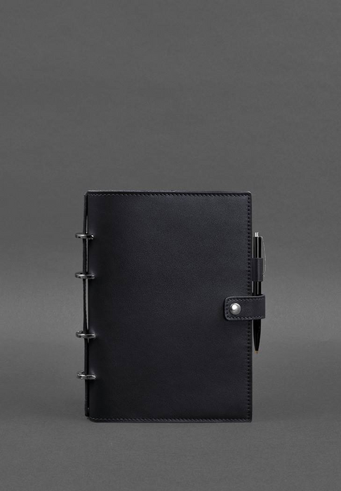 Leather-bound journal with cover