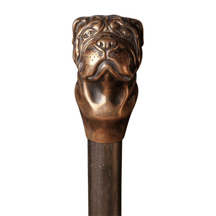 Luxury Bulldog Head Walking Stick - Exquisite Design Walking Cane