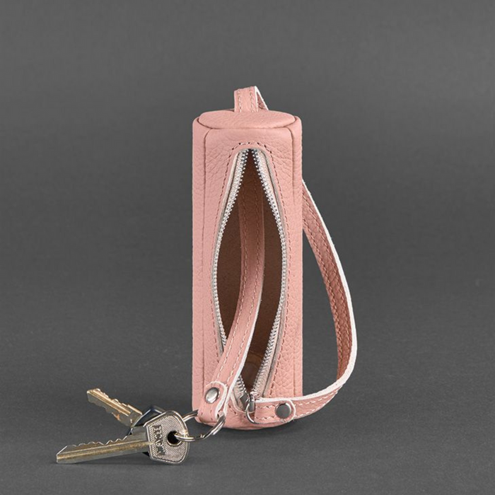 Handcrafted Leather Tube Key Case – Stylish Practical Key Organizer