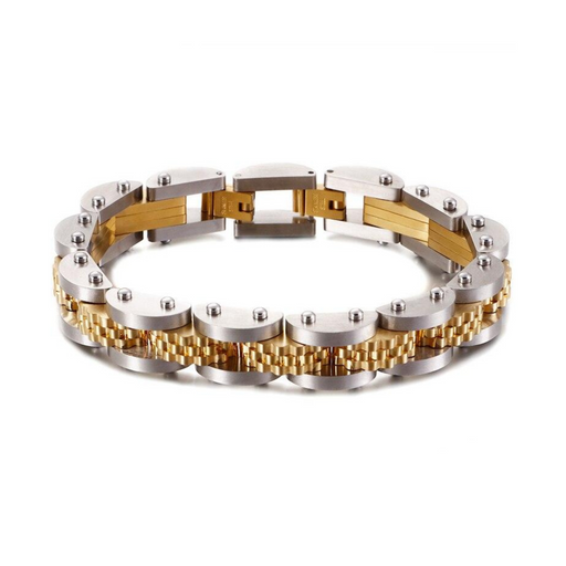 Masur Bracelet – Fine Metal Links with Screw Detailing