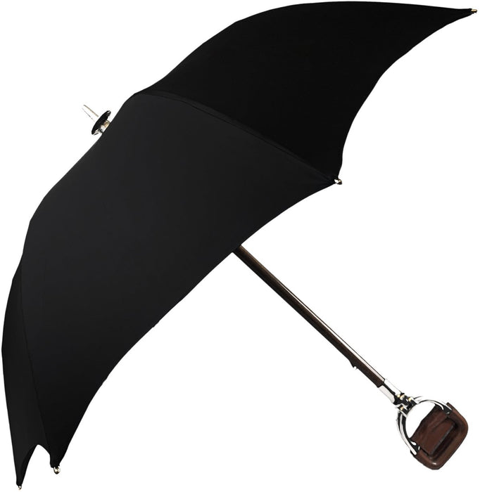 Handcrafted Leather Seat Umbrella - Black Color