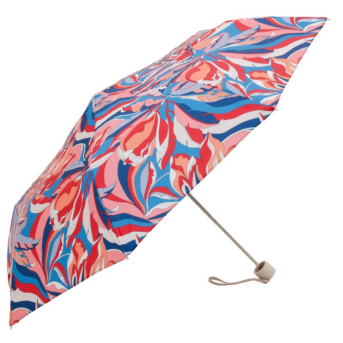 Leather Handle Summer Exclusive Folding Umbrella Women