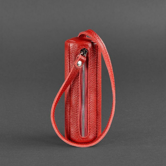 Handcrafted Leather Tube Key Case – Stylish Practical Key Organizer