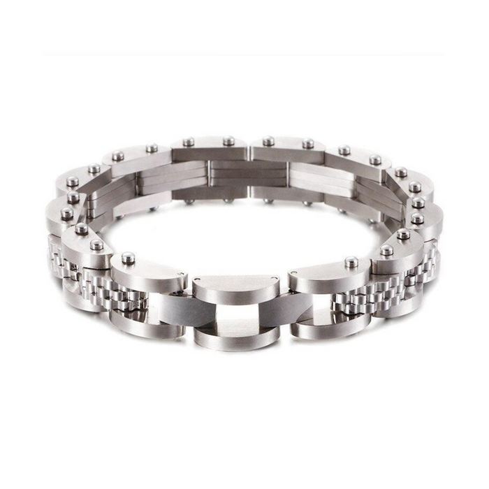 Masur Bracelet – Fine Metal Links with Screw Detailing