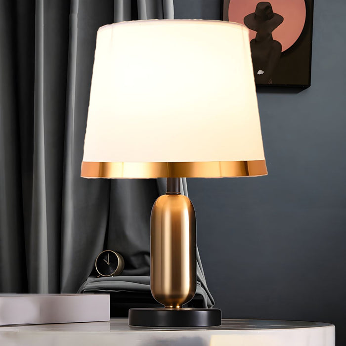Bold and Contemporary Golden Lamp with a Sleek Design