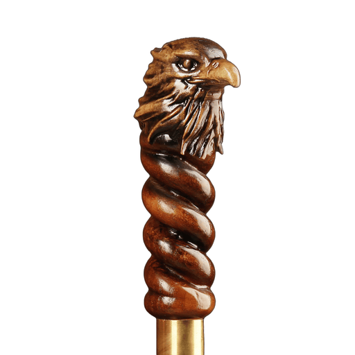 Mountain Eagle Walking Stick, Wooden Walking Cane - Design Canes