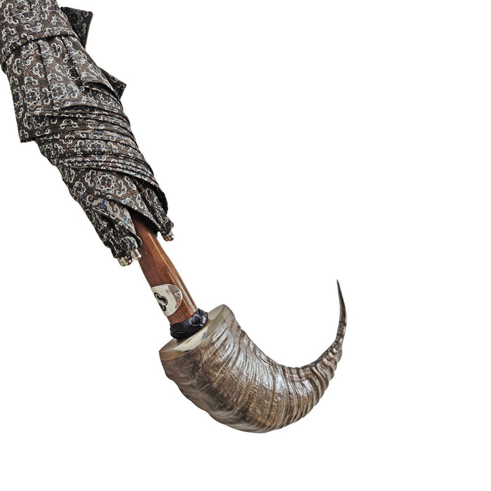 Luxury Exclusive Design Umbrella with Ram's Horn Handle