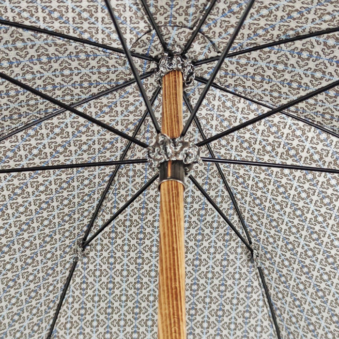 Umbrella with Caiman Crocodile leather handle - Artynov | Unique Handmade Accessories