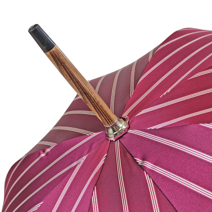 Unique Umbrella with Deer Horn Handle on Flared Beech Wood Rod