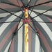 Multicolor Striped Umbrella with Natural Beech Wood Handle