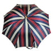 Multicolour Striped Umbrella - Natural beech Wood-Handle - Artynov | Unique Handmade Accessories