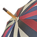 Multicolor Striped Umbrella with Natural Beech Wood Handle