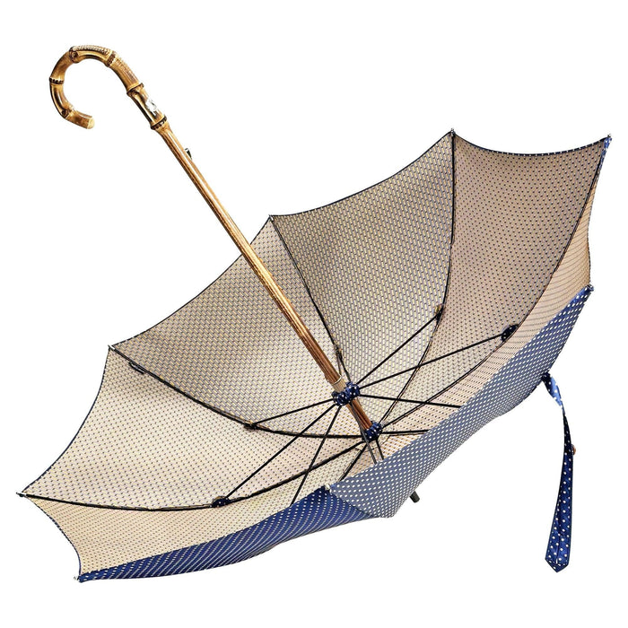 il Marchesato Handmade Whanghee Bamboo-Gentlemen's Umbrella with dots - Artynov | Unique Handmade Accessories