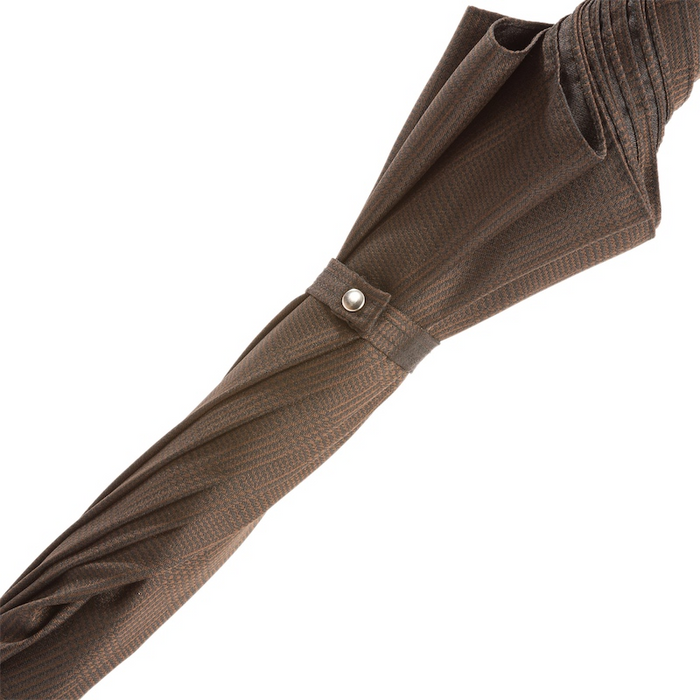 Elegant brown canopy umbrella for men