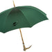 Luxury Designer Deer Antler Handle Green Umbrella