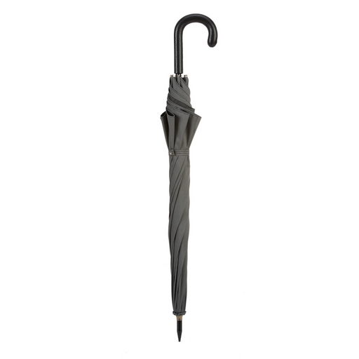 classic leather black handle grey mini chevron umbrella