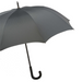 grey mini umbrella black leather handle 