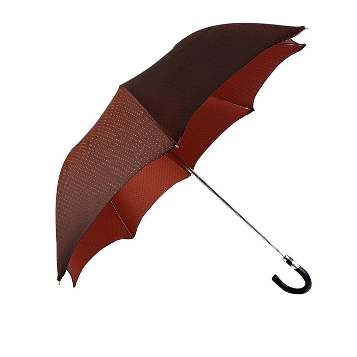 Stylish and Sophisticated Elegant Burgundy Polka Dot Umbrella