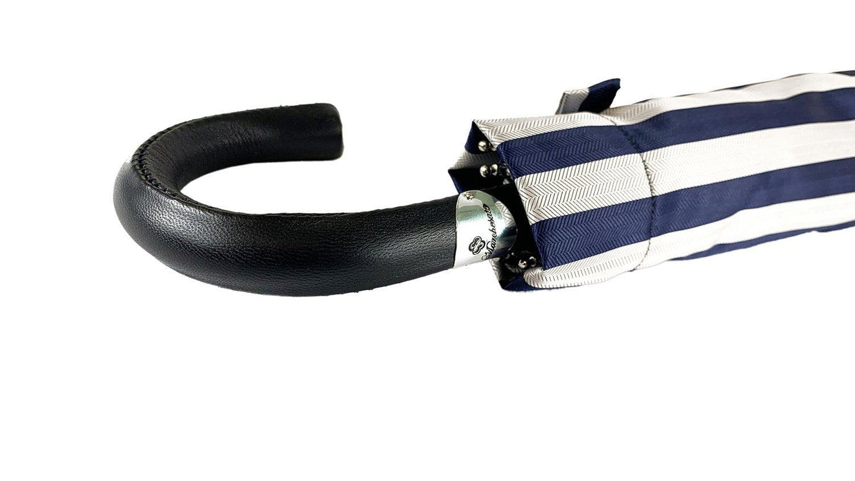 Striped Grey and Blue Men's Folding Collection - Artynov | Unique Handmade Accessories