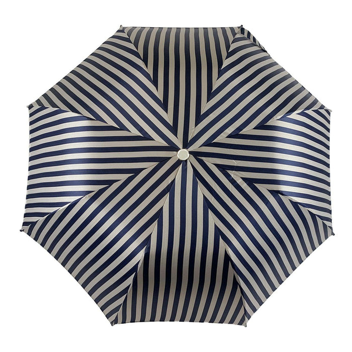 Premium Collection Striped Grey and Blue Men's Folding Umbrella