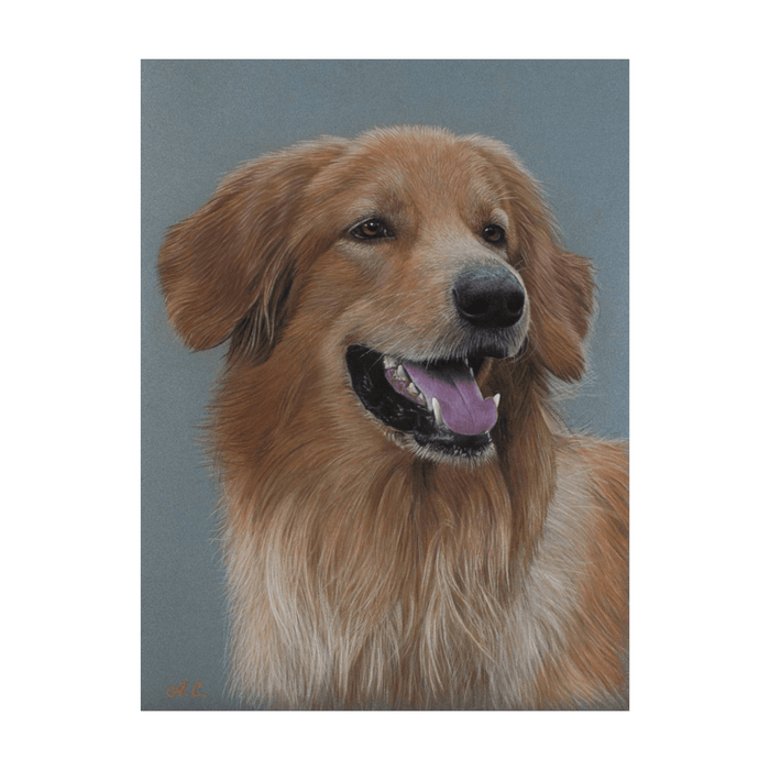 Pastel Realist Rokkee Dog Animal Art Portrait - Artynov | Unique Handmade Accessories