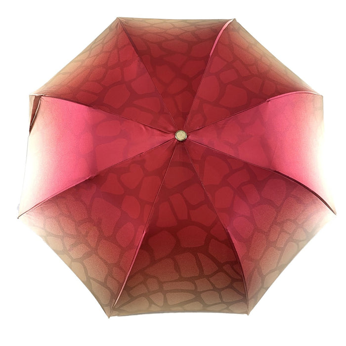 Women's double canopy umbrella magenta exclusive pattern