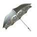 Black and white umbrella adorned with crystals