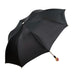 Fashionable black folding umbrellas with elegant designs