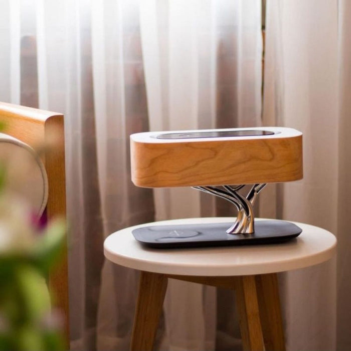 Stylish and Functional Table Lamp with Wireless Charging