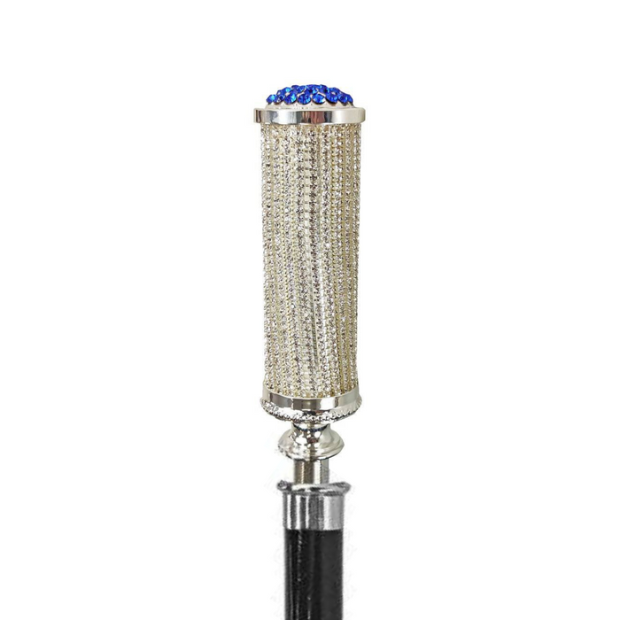 High-quality walking stick with sparkling crystal detail