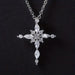 Silvery Zirconia Necklace – Elegant Women's Jewelry