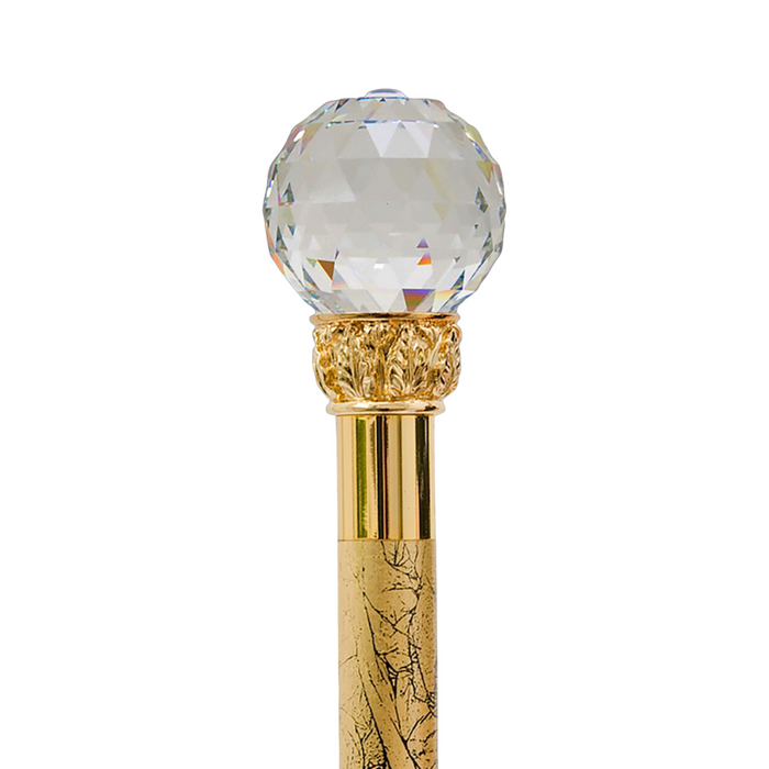 Luxury Crystal Knob Handle Walking Cane, Elegant