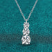Minimalist Style Elegant Moissanite Pendant Necklace – Sterling Silver