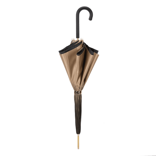 Modern Style Ivory Umbrella with Striped Interior for Lady