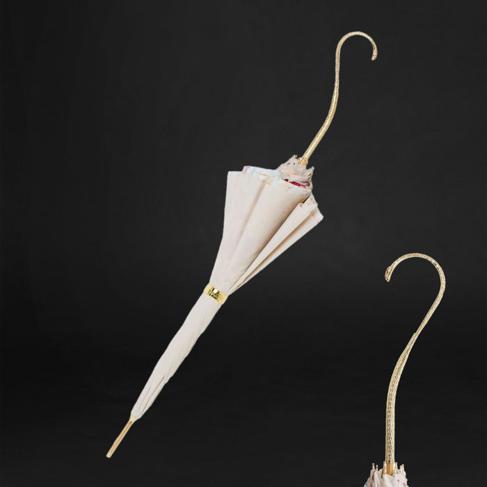 Youth Romantic Umbrella, Exquisite Handle With Stones