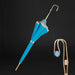 jewel handle umbrella - bright blue animal print