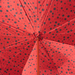 Luxury Ladybug Handle Black Umbrella with Red Interior