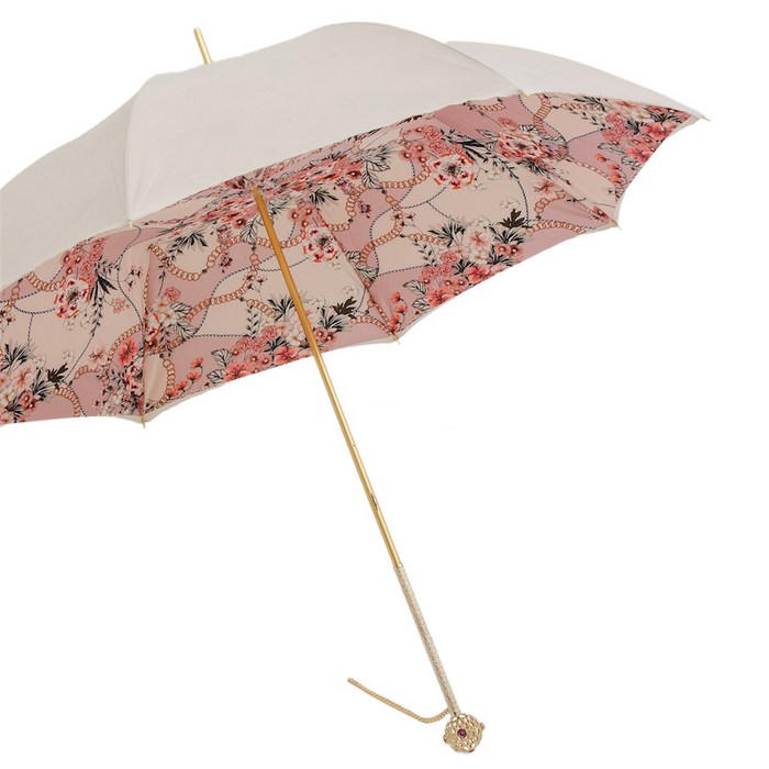 Luxury Jewelry Umbrella Gentle Elegant Brass Handle