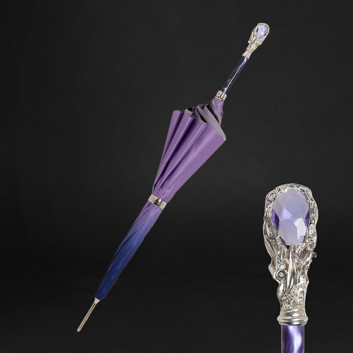 Paisley Purple Gem Print Umbrella - Elegant