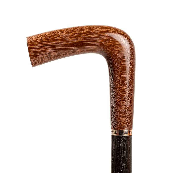 Padauk Exotic Wood Exclusive Walking Cane Wood Detail